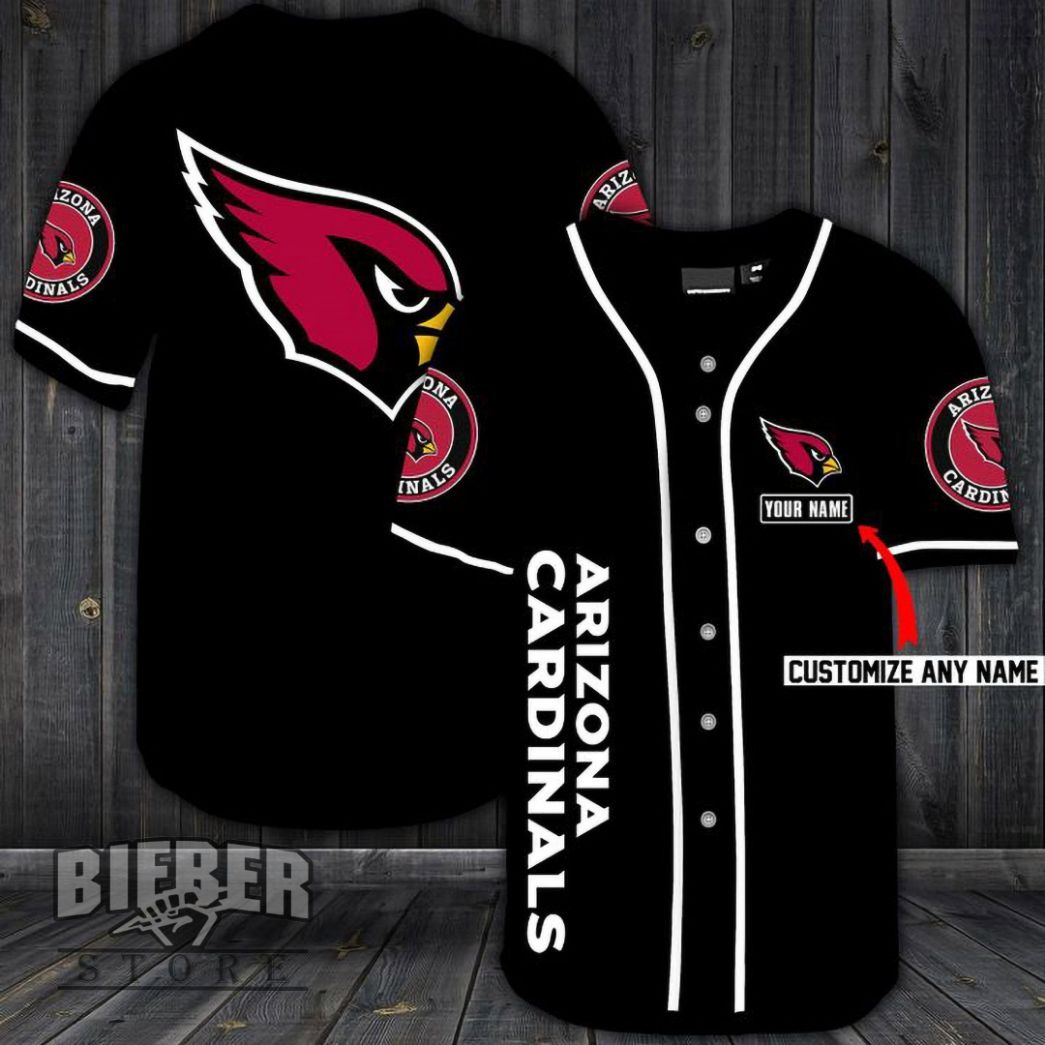 Arizona Cardinals Personalized Custom Name For You Baseball Jersey