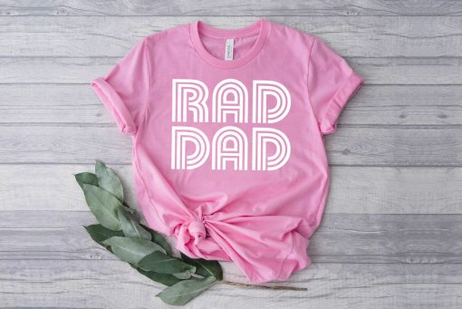 Art Text Design Rad Dad Happy Father’s Day Unisex T-Shirt