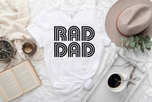 Art Text Design Rad Dad Happy Father’s Day Unisex T-Shirt