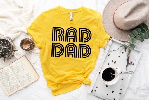 Art Text Design Rad Dad Happy Father’s Day Unisex T-Shirt