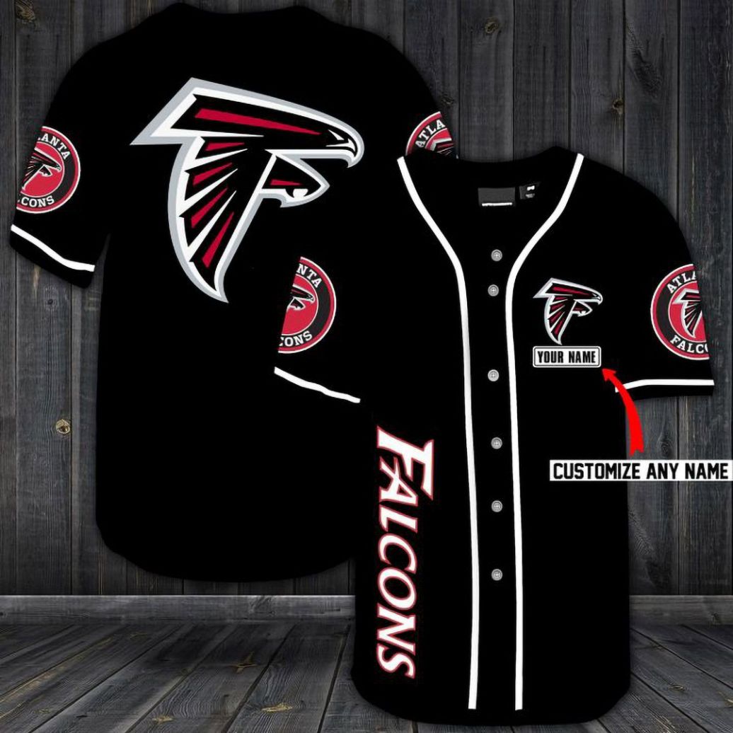 Atlanta Falcons Personalized Custom Name For You Baseball Jersey
