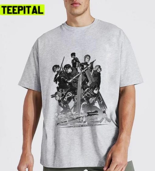 Attack On Titan Characters Design Unisex T-Shirt