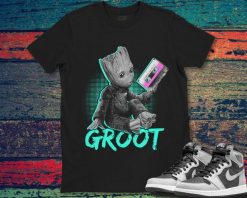 Baby Groot Love Music Cute Face Unisex Gift T-Shirt