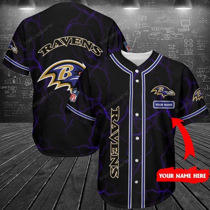 Baltimore Ravens Personalized Baseball Jersey 277