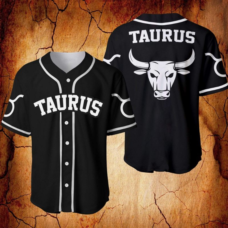 B&ampampw Taurus Zodiac Personalized 3d Baseball Jersey