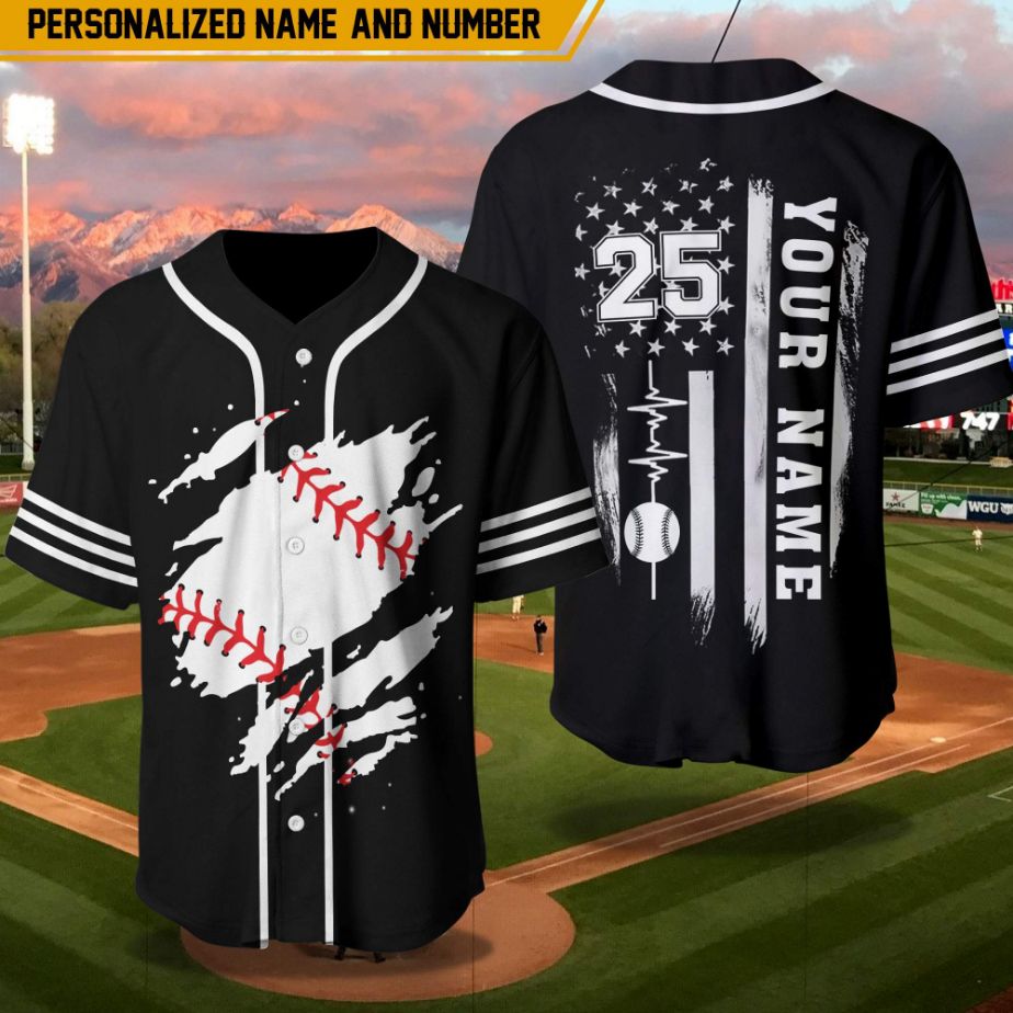 Baseball American Flag For Baseball Lover 3d Personalized 3d Baseball Jersey dh