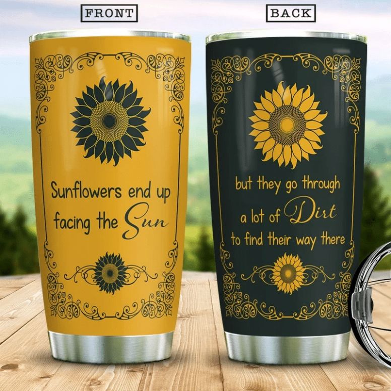 Be A Unique Sunflower Stainless Steel Cup
