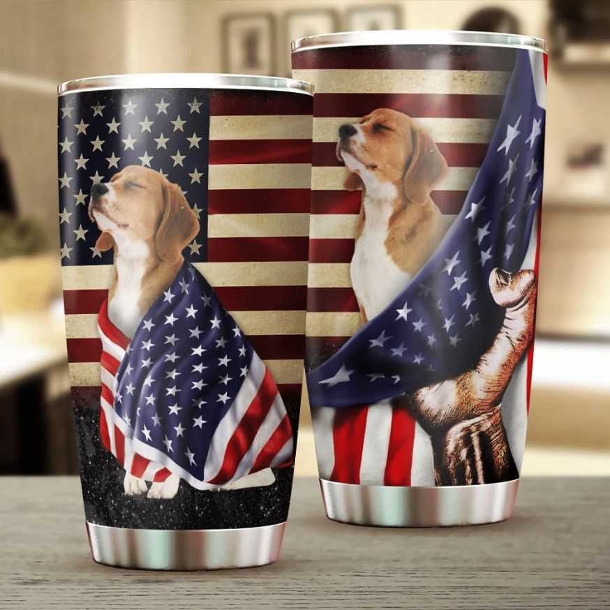 Beagle American Patriot Stainless Steel Cup