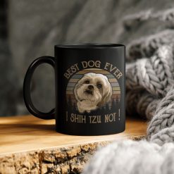 Best Dog Ever I Shih Tzu Not Navy Ceramic Coffee Mug