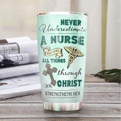 Black Nurse Faith Stainless Steel Cup