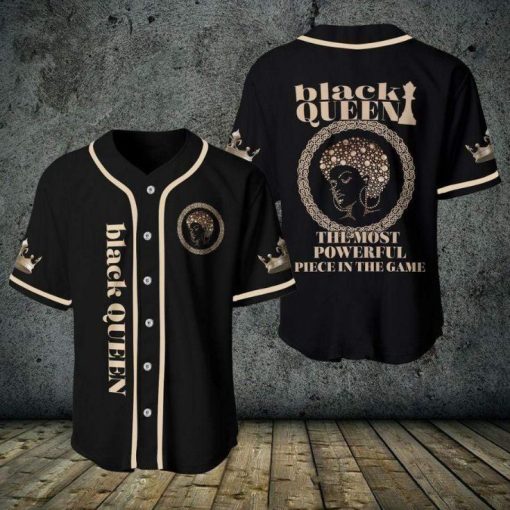 Black Queen The Most Powerful Personalized 3d Baseball Jersey