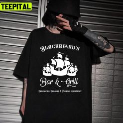 Blackbeards Bar And Grill Design Unisex T-Shirt