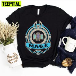 Blue Style Mage Crest Game Unisex T-Shirt