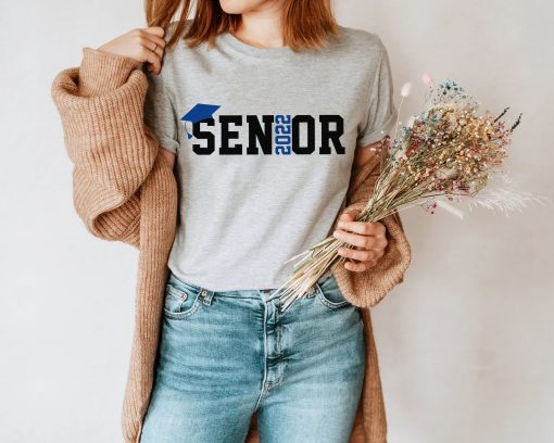 Blue Style Senior 2022 Design Graduation Day Unisex T-Shirt