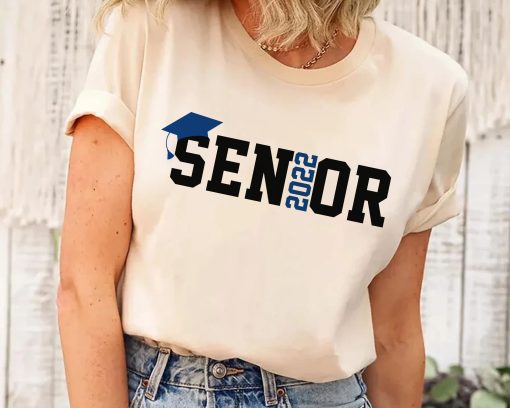 Blue Style Senior 2022 Design Graduation Day Unisex T-Shirt