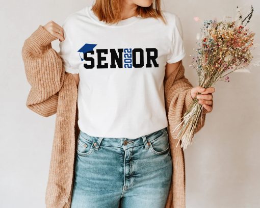 Blue Style Senior 2022 Design Graduation Day Unisex T-Shirt