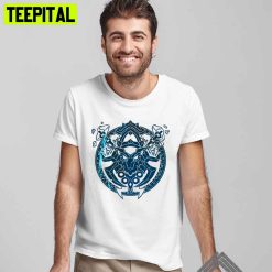 Blue Style Shaman Crest Game Unisex T-Shirt