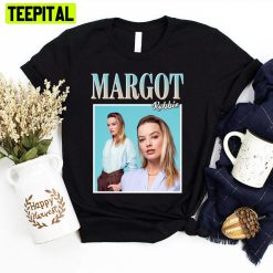 Blue Vintage Style Margot Robbie Unisex T-Shirt