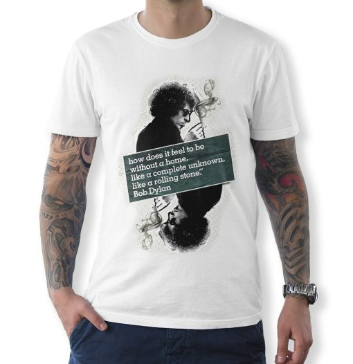 Bob Dylan White T-Shirt