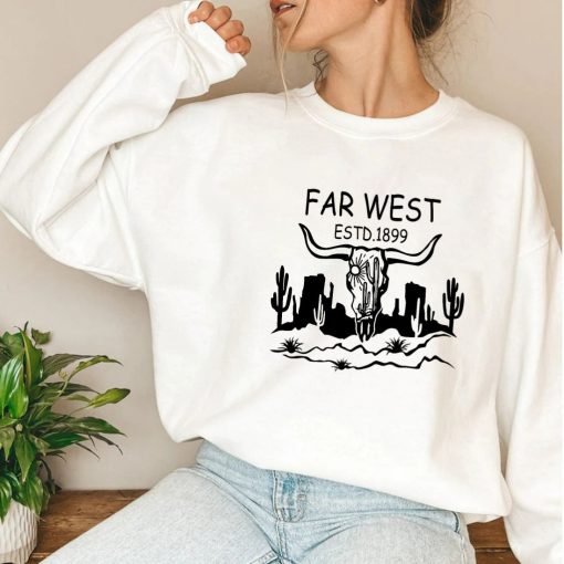 Boho Cow Skull Sweatshirt