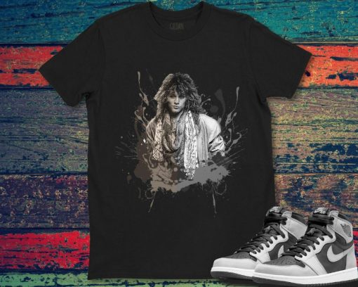 Bon Jovi Art Rock Band Portrait Legend Music Unisex Gift T-Shirt