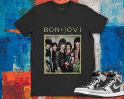 Bon Jovi Framed Rock Band Rock Music Unisex Gift T-Shirt