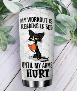 Book Cat Stainless Steel Cup