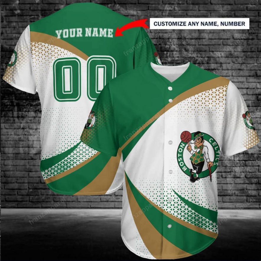 Boston Celtics Personalized Baseball Jersey 239