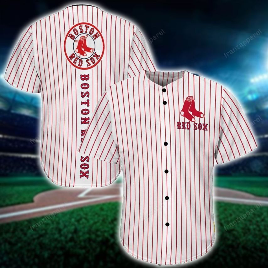 Boston Red Sox Personalized 3d Baseball Jersey 7