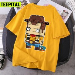 Brick Head Woody Lego Illustration Unisex T-Shirt