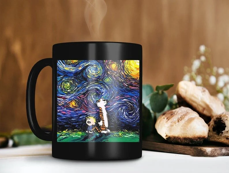 Van Gogh Ceramic Mug Coffee Large Espresso Cups Oil Painting