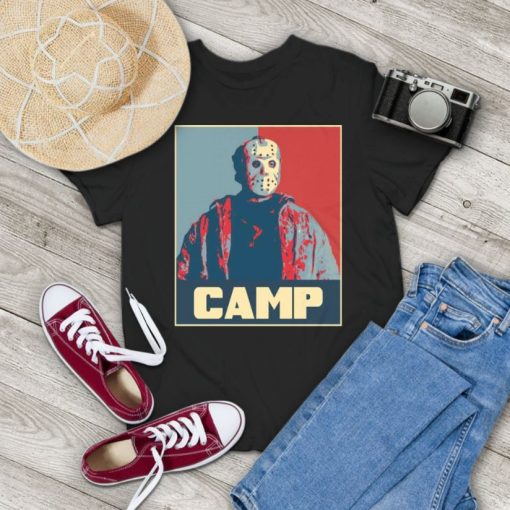 Camp Jason Voorhees Friday 13th Halloween Hope Vintage T-Shirt