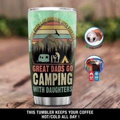 Camping Dad And Daughter Stainless Steel Cup
