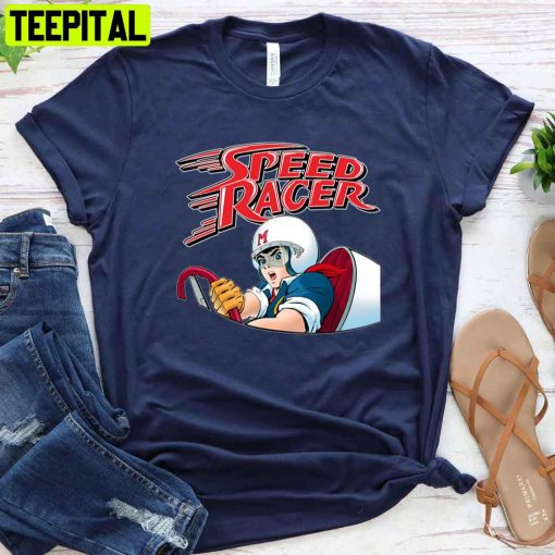 Cartoon Style Speed Racer Unisex T-Shirt