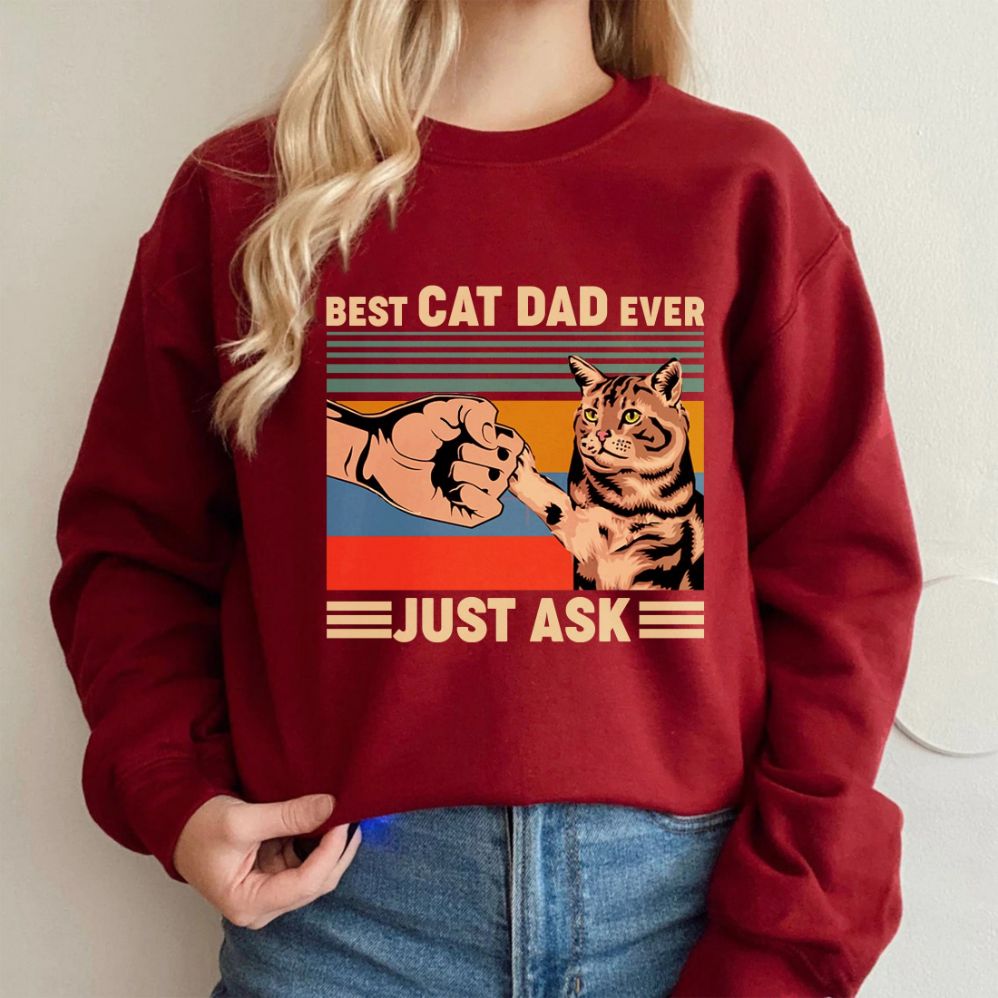 Cat Dad Gift  Best Cat Dad Ever Sweatshirt