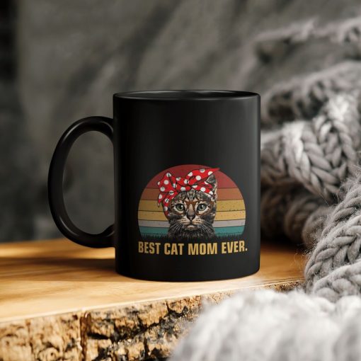 Cat Lover Best Cat Mom Ever Ceramic Coffee Mug