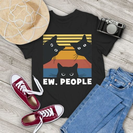 Cats Ew People Cat Lovers Gift Vintage T-Shirt