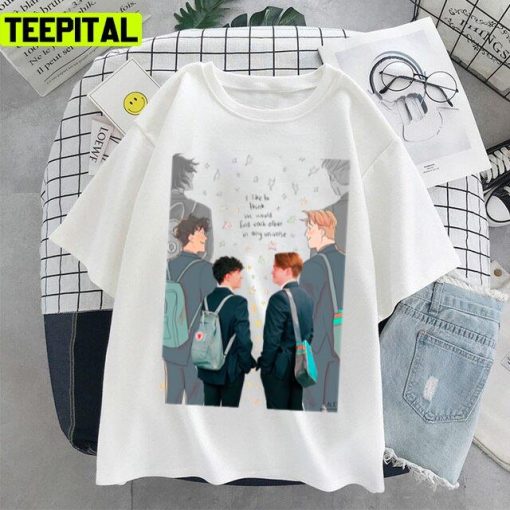 Charlie And Nick Design Heartstopper Design Unisex T-Shirt