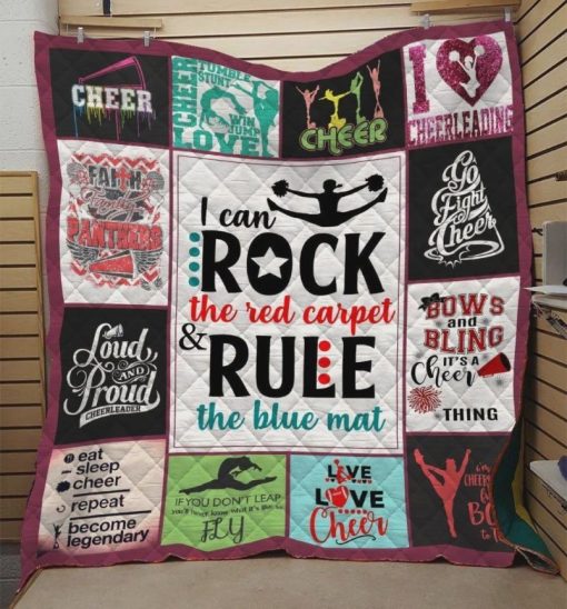 Cheerleading I Can Rock The Red Carpet Quilt Blanket