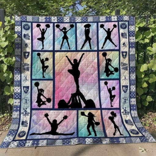 Cheerleading Shadow Quilt Blanket