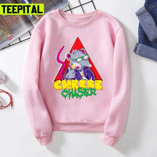 Cheese Chaser The Cool Mouse Art Unisex T-Shirt