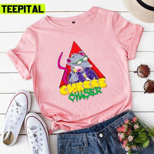 Cheese Chaser The Cool Mouse Art Unisex T-Shirt