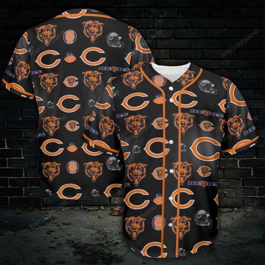 Custom Chicago Bears Baseball Jersey 5xl for sale 