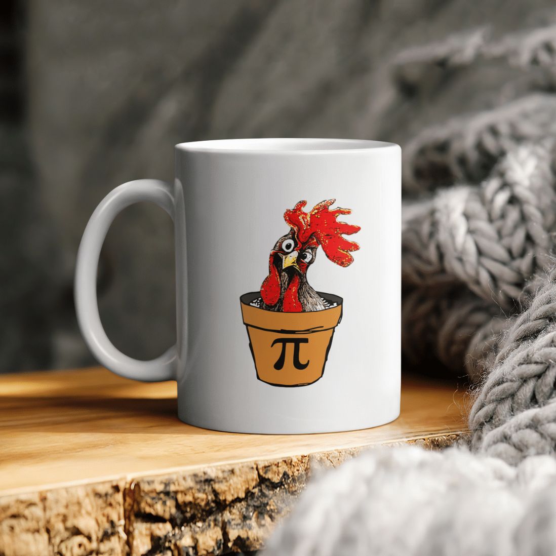 Chicken Pot Pi Funny Ceramic Coffee Mug