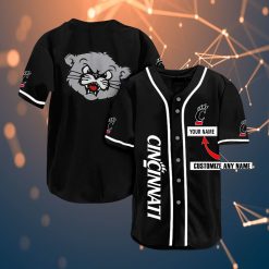 Cincinnati Bearcats Personalized Name Ncaa Fans Team 3d Customization Gifts Baseball Jersey