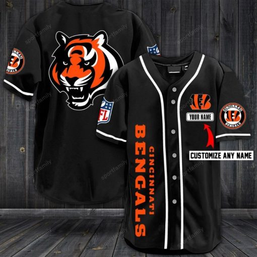 Cincinnati Bengals Personalized Custom Name For You Baseball Jersey