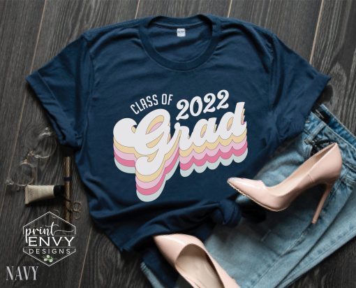 Class Of 2022 Grad Vintage Design Graduation Day Unisex T-Shirt