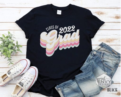 Class Of 2022 Grad Vintage Design Graduation Day Unisex T-Shirt