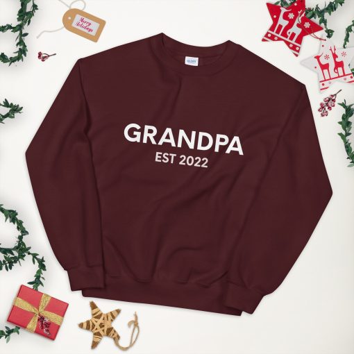 Classic Design Grandpa Est 2022 Happy Father’s Day Unisex T-Shirt