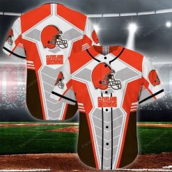 Cleveland Browns Personalized 3d Baseball Jersey 16